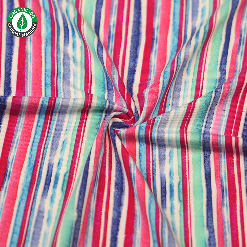 Organski bambus/spandex tiskani dres tkanina